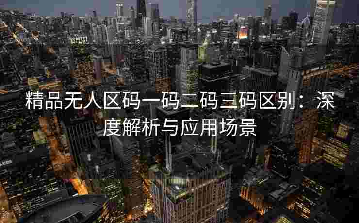 精品无人区码一码二码三码区别：深度解析与应用场景